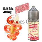 Strawberry Vanilla by Custard Monster 48mg – 달콤한 딸기와 부드러운 바닐라 커스터드의 조화, High Nicotine Salt Nicotine E-Liquid