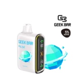 Geek Bar Pulse Cool Mint 5% disposable vape image — 시원한 cool mint flavor가 강조된 긱바 펄스 디바이스, clean modern design with refreshing icy mint profile.